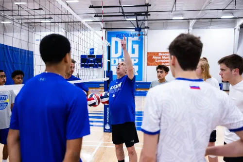 Professional coach training athlete at IMG Academy